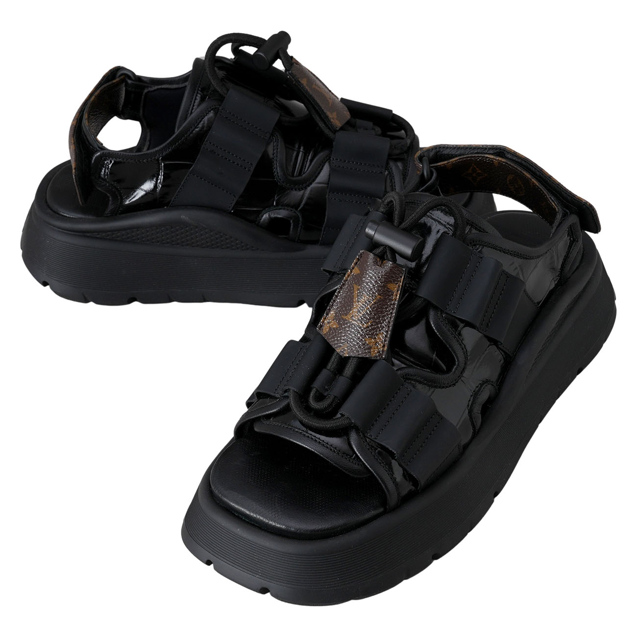 LOUIS VUITTON(USED)루이비통 1AGMA4 카멜레온 플랫폼 컴포트 샌들